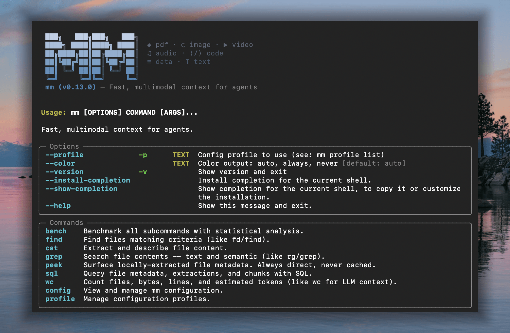mm terminal demo